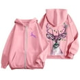 thumbnail image 4 of Hoodie Women Trendy Pullover Christmas Hooded Thickened Velvet Warm Loose Long Sleeve Sweatshirts Women's Tops, 4 of 6