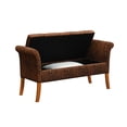 thumbnail image 2 of Convenience Concepts Designs4Comfort Garbo Storage Bench, Forest Leopard Print Fabric, 2 of 5