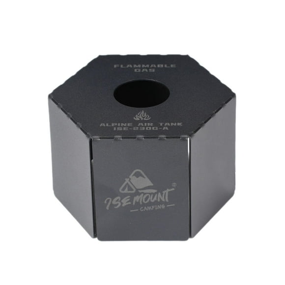 Cubierta protectora para bidón de gas, cubierta protectora de tanque de gas de metal para acampar, senderismo, barbacoa Negro