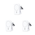 thumbnail image 3 of Sidaley Car Type-c inalámbrico Air Vent Mount Holder Soporte de carga para teléfono Cuna Suministros para automóviles Reemplazo para Blanco 3piezas, 3 of 6