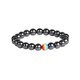thumbnail image 1 of Color Natural Piedra Pulseras Pulsera Unisex Rhinestone Yoga Pulsera Pulsera de cuentas de color Estrella Natural Piedra Pulsera, 1 of 3