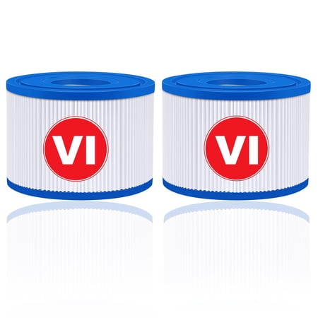 6 Pack Type VI Spa Hot Tub Filters Compatible With Coleman Salu Spa Lay-Z-Spa Hot Tub Filters, Replcement For 90352E 58323 Spa Filter Cartridges