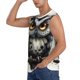 thumbnail image 3 of Fotbe Whimsical Owl On Branch Men's Camiseta sin Mangas Estampada para Hombres, Playera Casual para Gimnasio, Entrenamiento, Playa-X-Large, 3 of 7