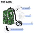 thumbnail image 5 of Balery Palm Greenery Vintage Canvas Backpack for Men and Women - Large Capacity, Durable Travel Laptop Bag for School, Work, Hiking, and Outdoor Activities, 5 of 7