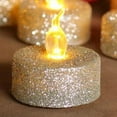 thumbnail image 3 of 12 piezas de luces de té con pilas de , velas de té LED parpadeantes sin llama Amarillo Soledad vela electronica, 3 of 3