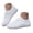 White, variant on Pandaie Women's Men's Retro Fashion Sneakers Casual Walking Running Canvas Shoes Non Slip Workout Lace up Tennis Flats Black,6
