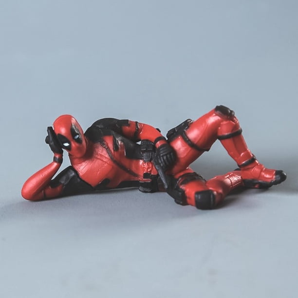 Disney-figura DE ACCIÓN DE Deadpool 2, modelo de postura sentada, Mini muñeca de Anime x-men, colección de decoración, regalos de estatuilla qiuyongming unisex