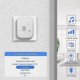 thumbnail image 3 of Wireless Doorbell,Self Powered No Battery Required,150m Range Waterproof Push Button with 38 Chimes,4 Level Volume and LED Light-White, 3 of 5