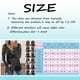 thumbnail image 3 of Gibobby Blusas De Mujer Tops Blusa Casual con cuello en V Estampado Camisas de manga larga con cremallera Blusa de mujer（Rojo， M), 3 of 4