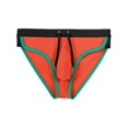 thumbnail image 4 of TANBOM Men's Sexy Polyamide Triangle Swim Trunks Adjustable Drawstring Big Pouch Comfortable Breathable Orange M, 4 of 5