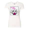 thumbnail image 2 of Marilyn Monroe Being Normal is Boring | Womens Famous People Slim Fit Junior Tee, White, X-Large, 2 of 4