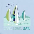 thumbnail image 2 of CafePress - Live,Love,Sail Body Suit - Baby Light Bodysuit, Size Newborn - 24 Months, 2 of 4