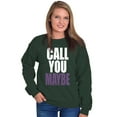 thumbnail image 5 of Call You Maybe Music Song Pop Radio Women Crewneck Sweatshirt Brisco Brands 5X, 5 of 6