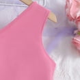 thumbnail image 4 of Qudderr Robe à une Épaule pour Filles Été Décontractée Sans Manches Robe Unie Taille 8-12T, 4 of 9