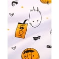 thumbnail image 6 of Qiylii Baby Halloween Romper,Stripe Long Sleeves Cartoon Ghost Pumpkin Romper+Hat, 6 of 9