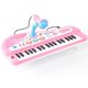 thumbnail image 1 of Teclado electrónico de 37 teclas con micrófono para niños, instrumentos musicales multifuncionales para niños pequeños, juguetes musicales educativos para niñas, regalos para niñas de 1, 2, 3, 4, 5,, 1 of 6
