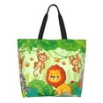 thumbnail image 1 of Disketp African Animals in the Jungle Bolsa Tote Estampada para Mujer, Bolso de Hombro y de Mano para Compras y Viajes, 1 of 8