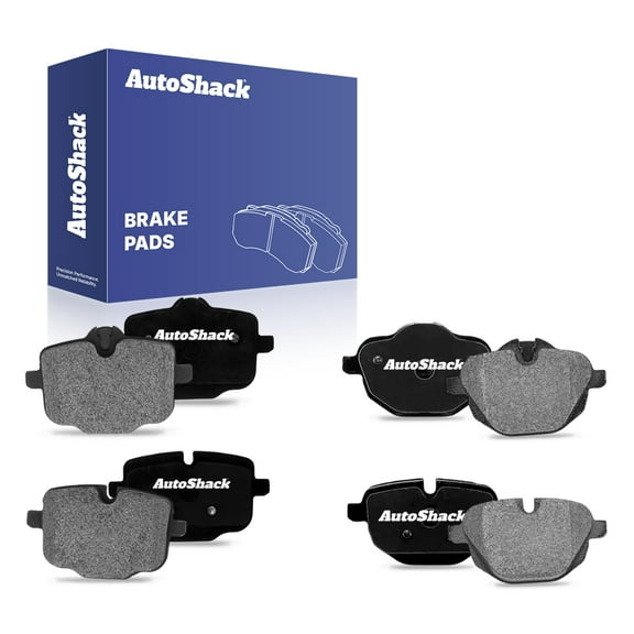 AutoShack Front & Rear Ceramic Brake Pad Set | Replacement for 2021 BMW X4 | 8-PC