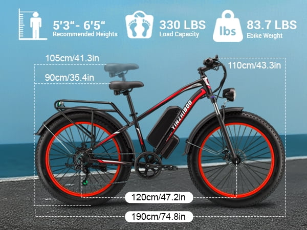 Electric Bike for Adults ,2000W Peak Motor, Off-Road E-Mountain Bike,32 MPH Max Speed 26"x4.0" Fat Tire E Bike,48V 17.5Ah Battery,UL2849