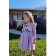 thumbnail image 4 of Vestido para niña pequeña con la princesa de Disney Rapunzel Tangled Purple 2T, 4 of 6