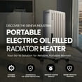 thumbnail image 2 of Geneva Industrial Portable Electric Oil Filled Radiator Heater, 3 Heat Settings, 2 of 7