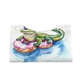 thumbnail image 2 of Fuzoiu Alligator Donut Pool Float Print Tissue Box Cover, PU Leather Tissue Holder,Decorative Facial Paper Organizer for Bathroom Living Room Bedroom Countertop Office Desk Car Home, 2 of 7
