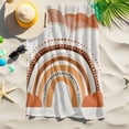 thumbnail image 2 of Kids Camping Blanket Baby Beach Blanket with Big Rainbow Pattern, 2 of 5