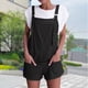 thumbnail image 4 of Mono Corto Con Tirantes Mameluco corto para mujer Pantalones cortos con bolsillos cómodos Mono general Fiesta Clubwear (Negro S) Cgtredaw para Mujer Negro T M, 4 of 6