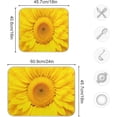 thumbnail image 3 of FREEAMG Dish Drying Mat Big Sunflower Absorbent Dry Mats for Dishes Draining Pad for Kitchen Countertop 16" x 18", 3 of 7
