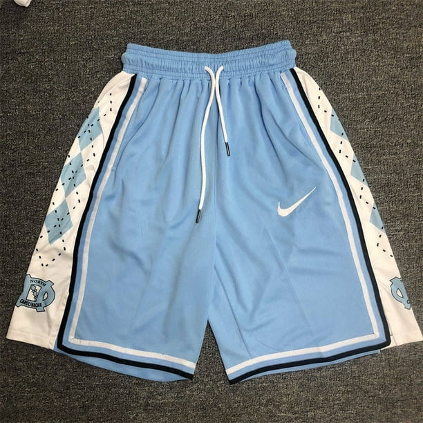 * Pantalones Cortos Para Hombre De Baloncesto Americano De Entrenamiento Sueltos 2021 Nuevo Estilo NCAA North Carolina Blue University Bordado Gao Jiahui unisex