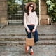 thumbnail image 2 of Bolsos bandolera BOSTANTEN Trendy de piel vegana Hobo Camel Brown, 2 of 8