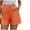 Orange, variant on YYDGH Womens Drawstring Elastic Waist Shorts Casual Summer Comfy Shorts Wide Leg Cotton Short with Pockets Pink S