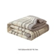 thumbnail image 3 of Washed Cotton Summer Quilt Cotton Filling Cool Breathable Plaid Bed Blanket Lightweight Quilt for Hot Weather Bedroom Dorm Home Decor, 3 of 6