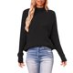 thumbnail image 1 of Gibobby Suéter de Punto, Suéter 2023 para mujer, cuello alto, liso, casual, color sólido, cómodo, elegante(Negro,XG), 1 of 3