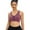 Pink, variant on SAYFUT Women's Front Closure Sport Bra Removable Pads Wirefree Racerback Workout Yoga Bras
