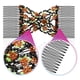 thumbnail image 4 of 4 peinetas elásticas de doble cabeza con cuentas elegantes, accesorios para el cabello para mujeres y niñas (estilo aleatorio), 4 of 7