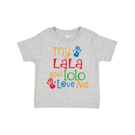 

Inktastic Lala Lolo Loves Me Grandchild Gift Toddler Boy or Toddler Girl T-Shirt