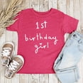 thumbnail image 2 of Girls 1st Birthday Shirt Heart Birthday Girl Shirt for Baby Girls One Year Old Retro Birthday Black on Pink Shirt 18 Months, 2 of 5