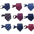 thumbnail image 2 of Corbatas de rayas Sonducket de color sólido 8x48cm para hombre Accesorios de boda fiesta, 2 of 6
