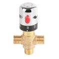 thumbnail image 2 of Brass Thermostatic Mixing Valve Water Temperature Pipe Basin Thermostat Control, 2 of 5