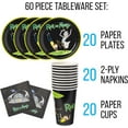 thumbnail image 2 of Silver Buffalo Rick and Morty in the Portal 60 Pack Partyware Disposable Paper Plates, Napkins, and Cups, 2 of 7