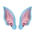 thumbnail image 3 of Latex Elf Mascarade d'Oreilles en Direct Diffusion Accessoires Halloween Fausse Oreille Bleu, 3 of 9