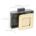 thumbnail image 2 of CRAFTHROU Camper Cabinet Door Latch 1Pcs Keyless Push Button Latch for Rv Use, 2 of 6