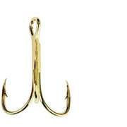 Eagle Claw 376TSH-14 2X Treble Hook, Gold, Size 14, 20 Pack