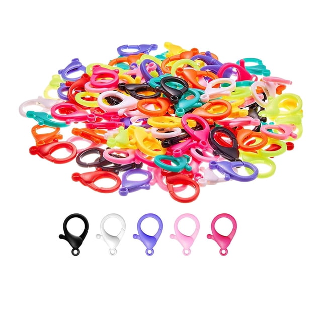 100 25x50mm Hebilla de Plástico Gancho a Presión Gancho a Presión DIY Sunnimix Ganchos de cierre de langosta