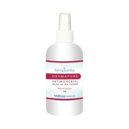 Simpurity Dermapure Antimicrobial Wound Cleanser, Pump Bottle, 1 Count, 8 oz