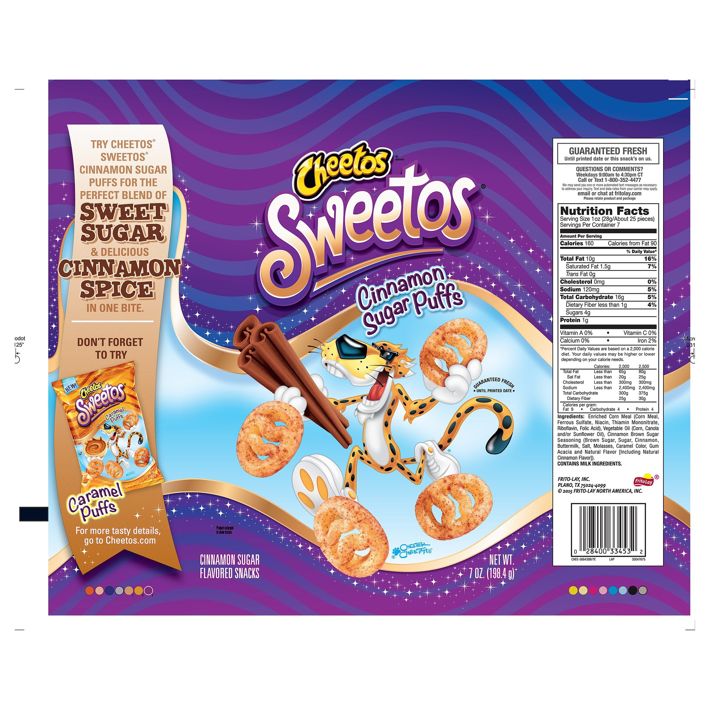 (1 pack) Cheetos Sweetos Cinnamon Sugar Eggs, Limited Time Only, 7 oz Bag
