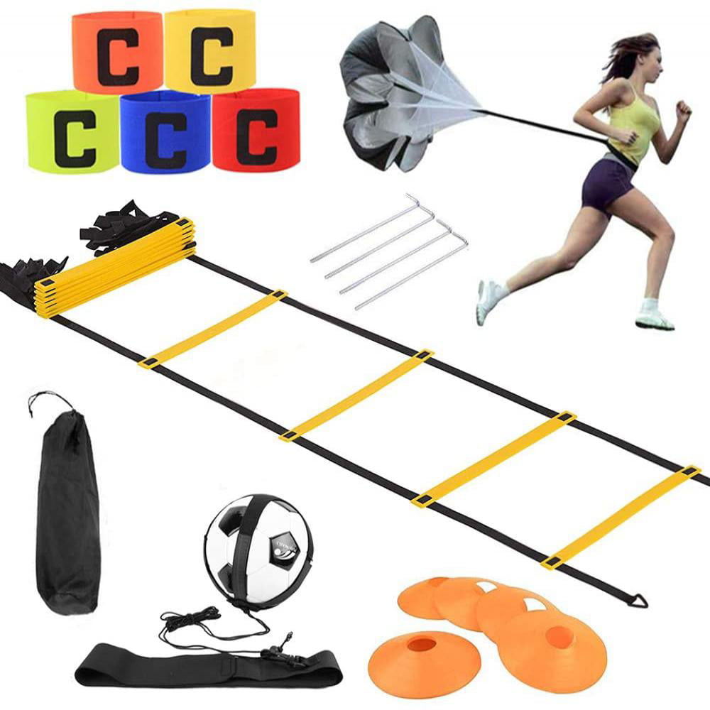 Football Training Speed Agility Hurdles Poles Cones Ladders Sports Disc Cones 