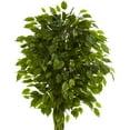 thumbnail image 2 of Nearly Natural 6.5’ Braided Ficus Artificial Tree in Planter UV Resistant, 2 of 3