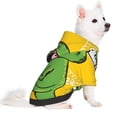 thumbnail image 2 of Fotbe T-Rex Playing Football Sudadera con Estampado para Perros Pequeños – Suéter con Capucha para Mascotas, Tela Suave de Forro Polar con Bolsillo-XX-Large, 2 of 7